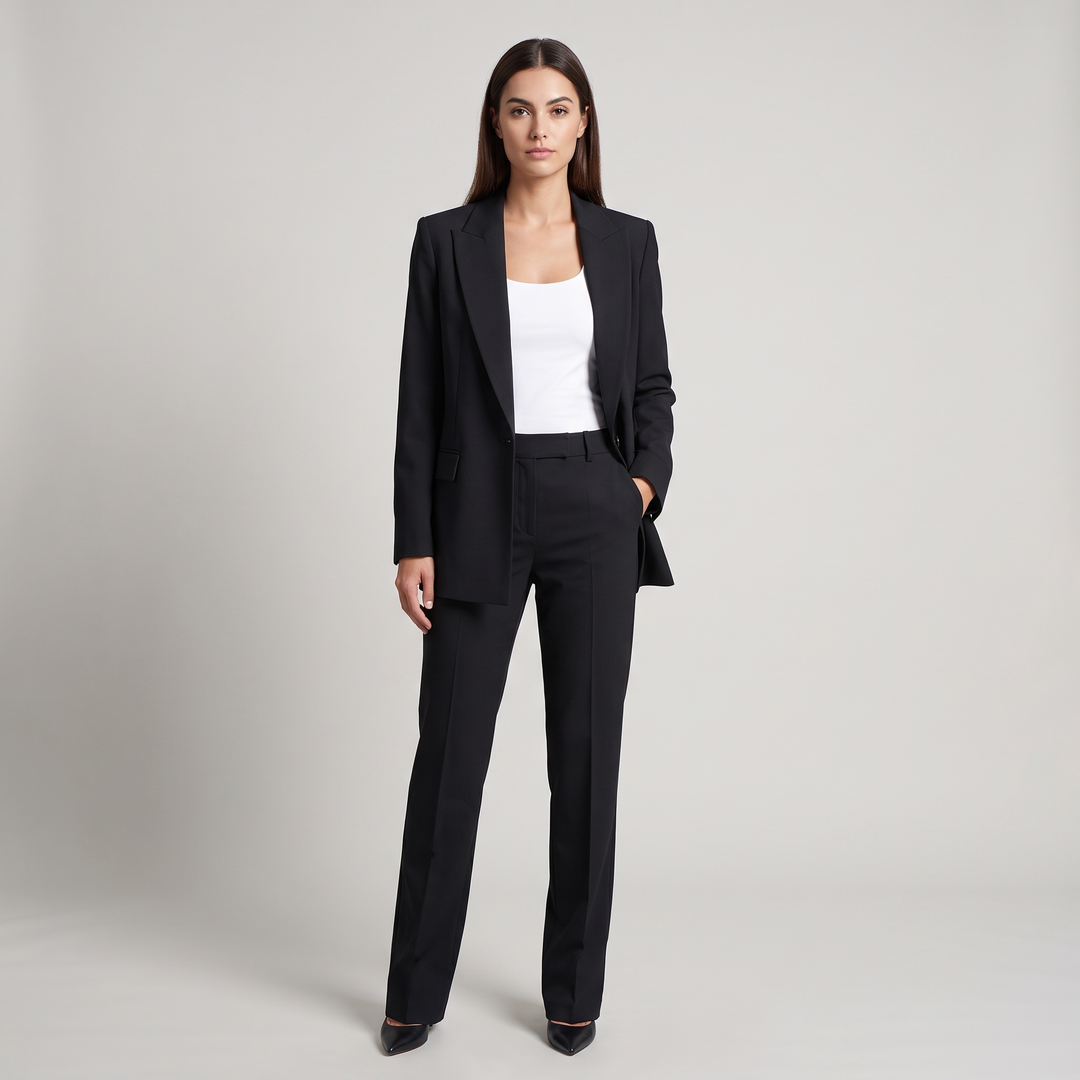 Completo Donna Suit con Blazer Sartoriale e Pantalone Dritto