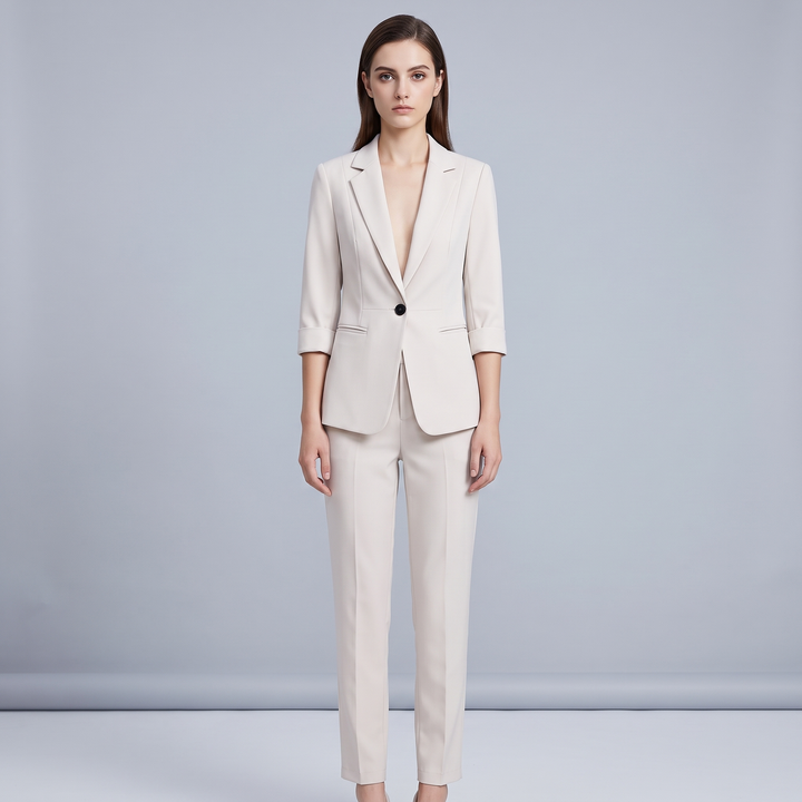 Tailleur Donna Suit con Blazer e Pantalone Dritto