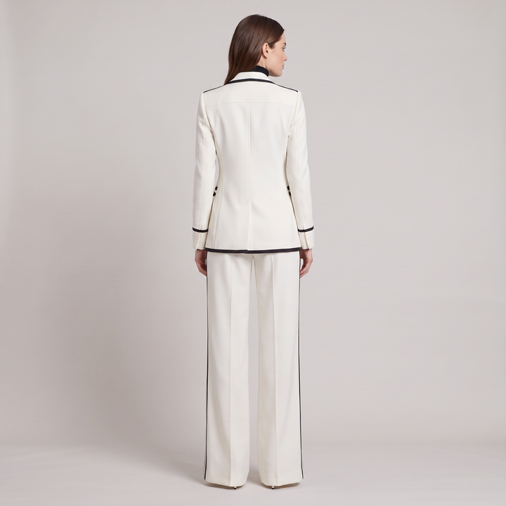 Tailleur Donna Suit con Blazer Doppiopetto e Pantalone Dritto