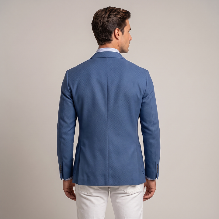 Blazer Uomo in Maglia con Revers Classico