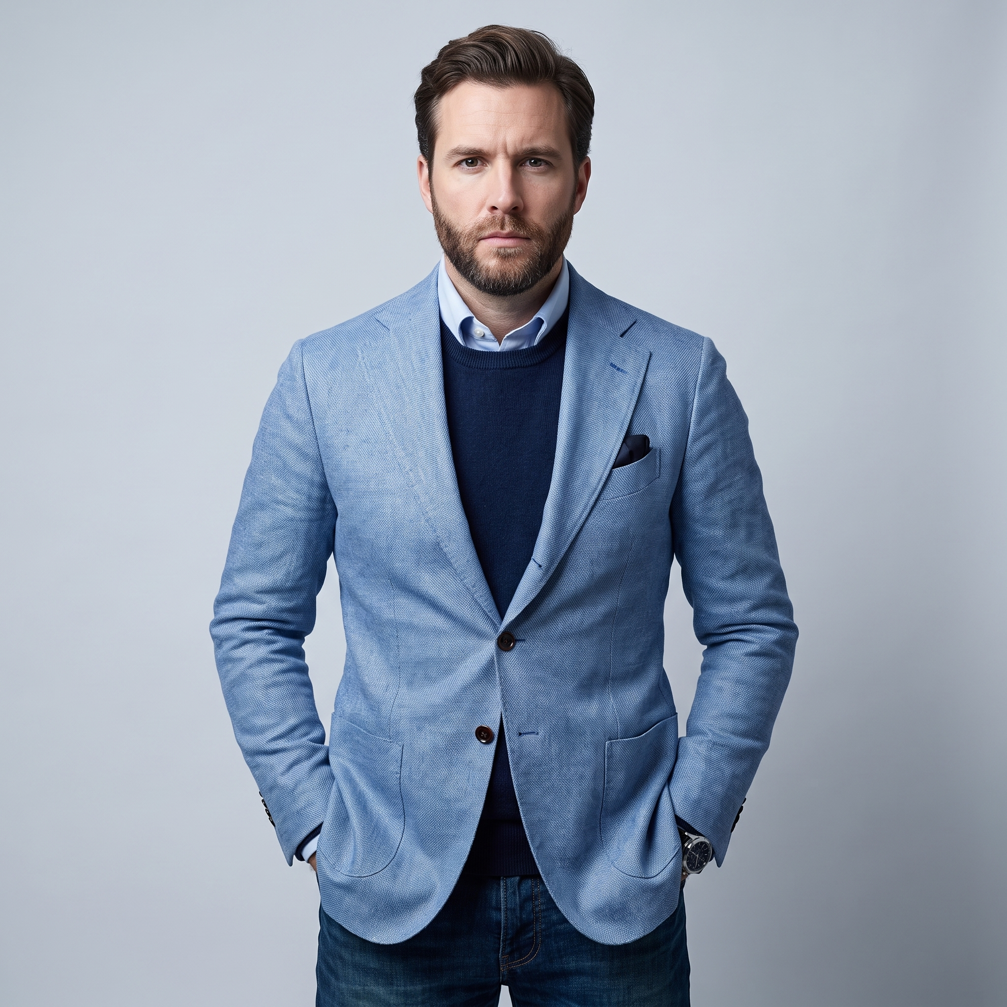 Blazer Uomo Monopetto con Revers Classico