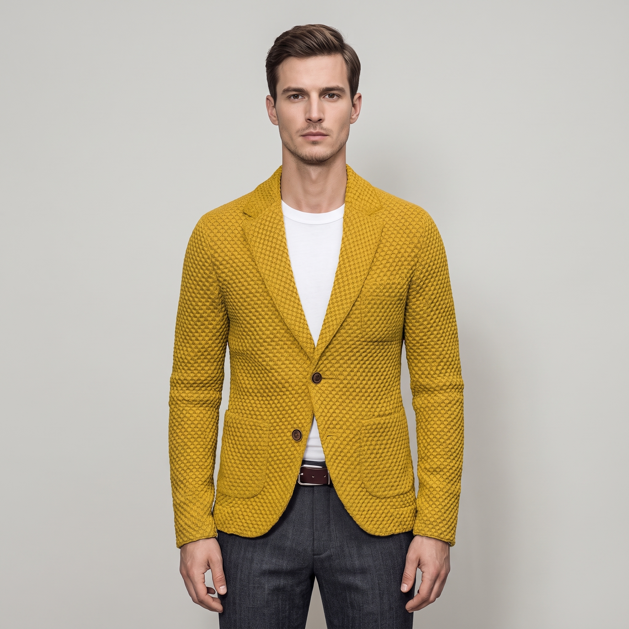 Blazer Uomo Sartoriale in Cotone e Poliestere