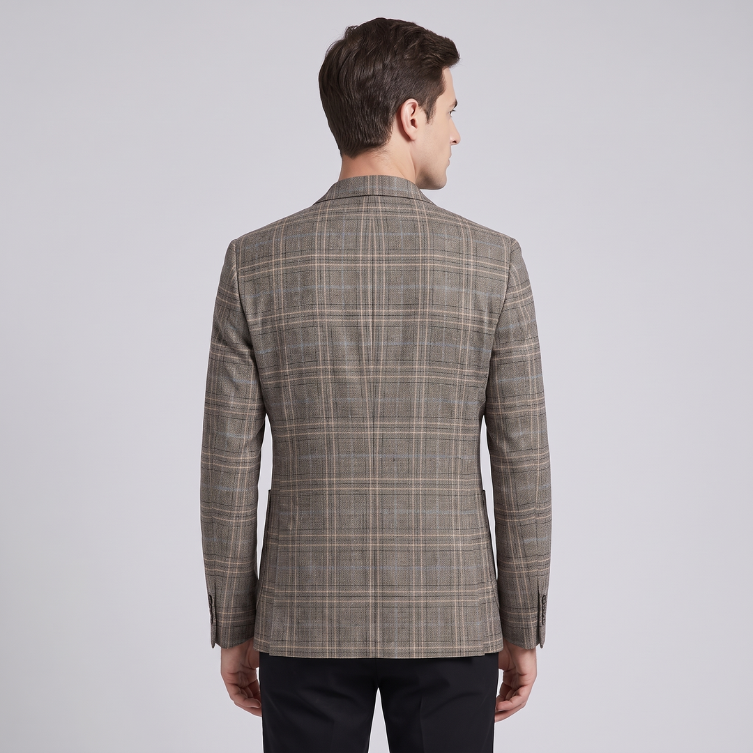 Blazer Uomo Slim Fit in Cotone e Poliestere
