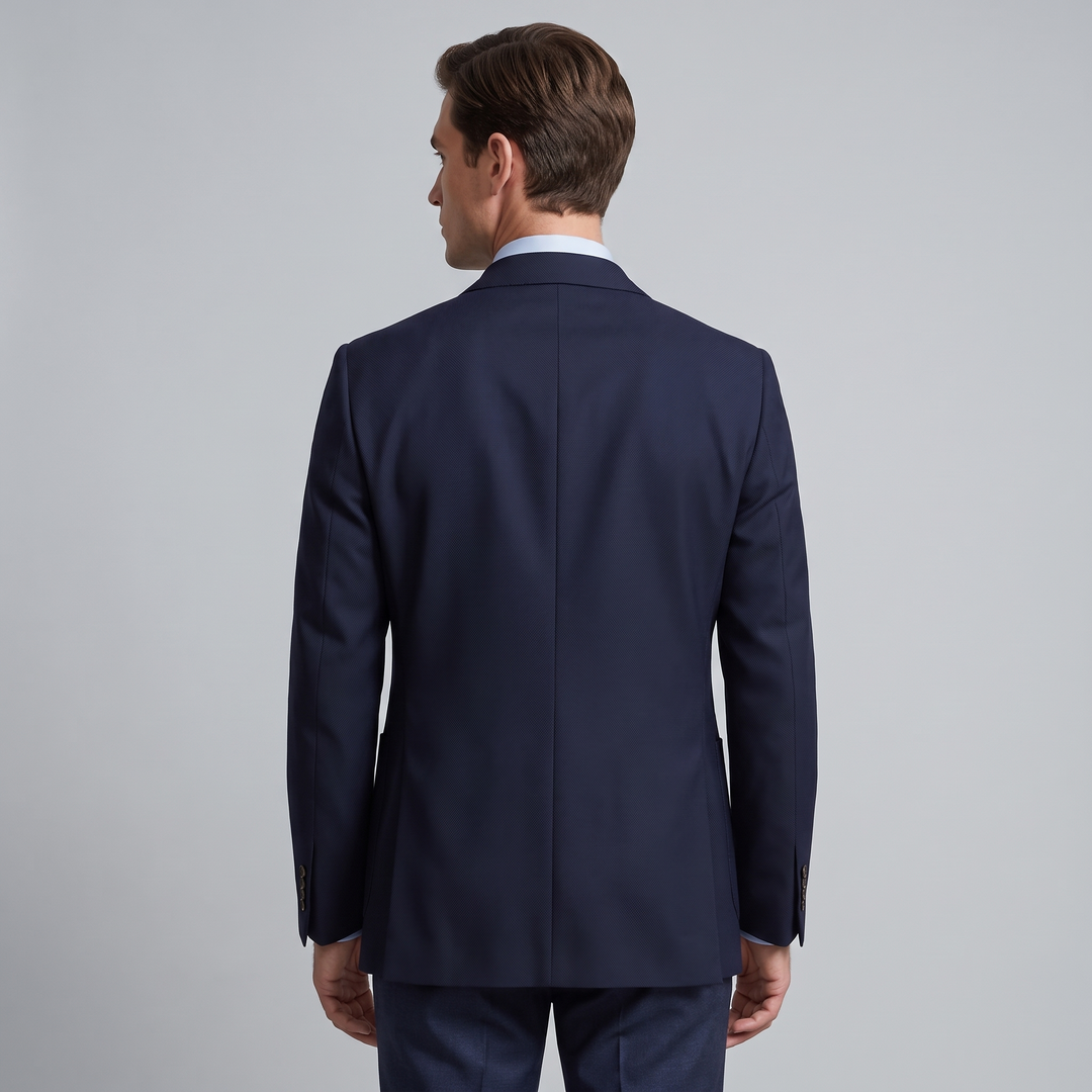 Blazer Uomo in Lana Tweed Herringbone Monopetto