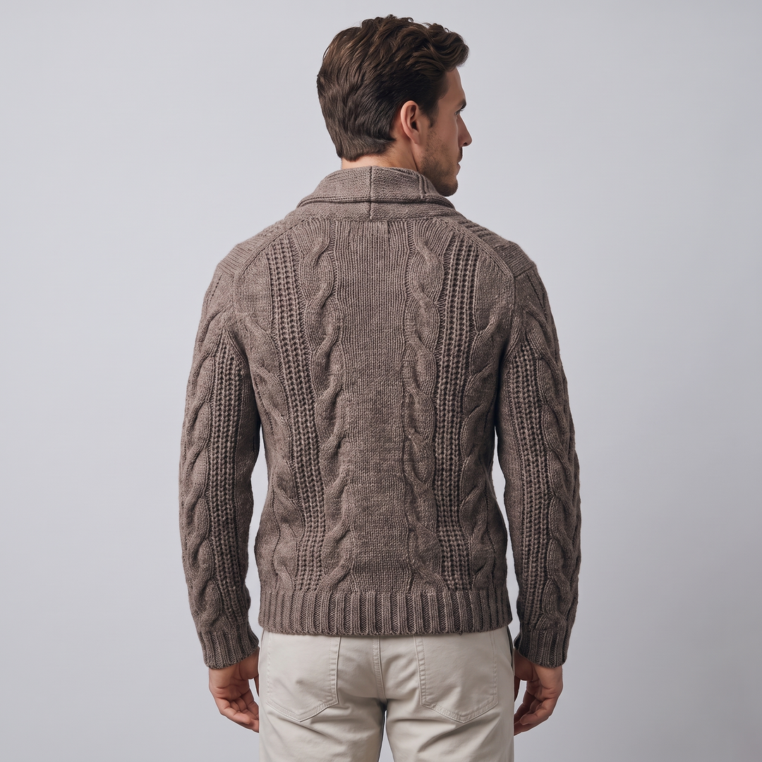 Cardigan in Maglia con Chiusura a Bottoni Autunnale