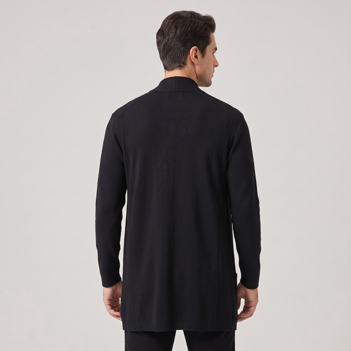 Cardigan Uomo Aperto Davanti Maniche a Pipistrello