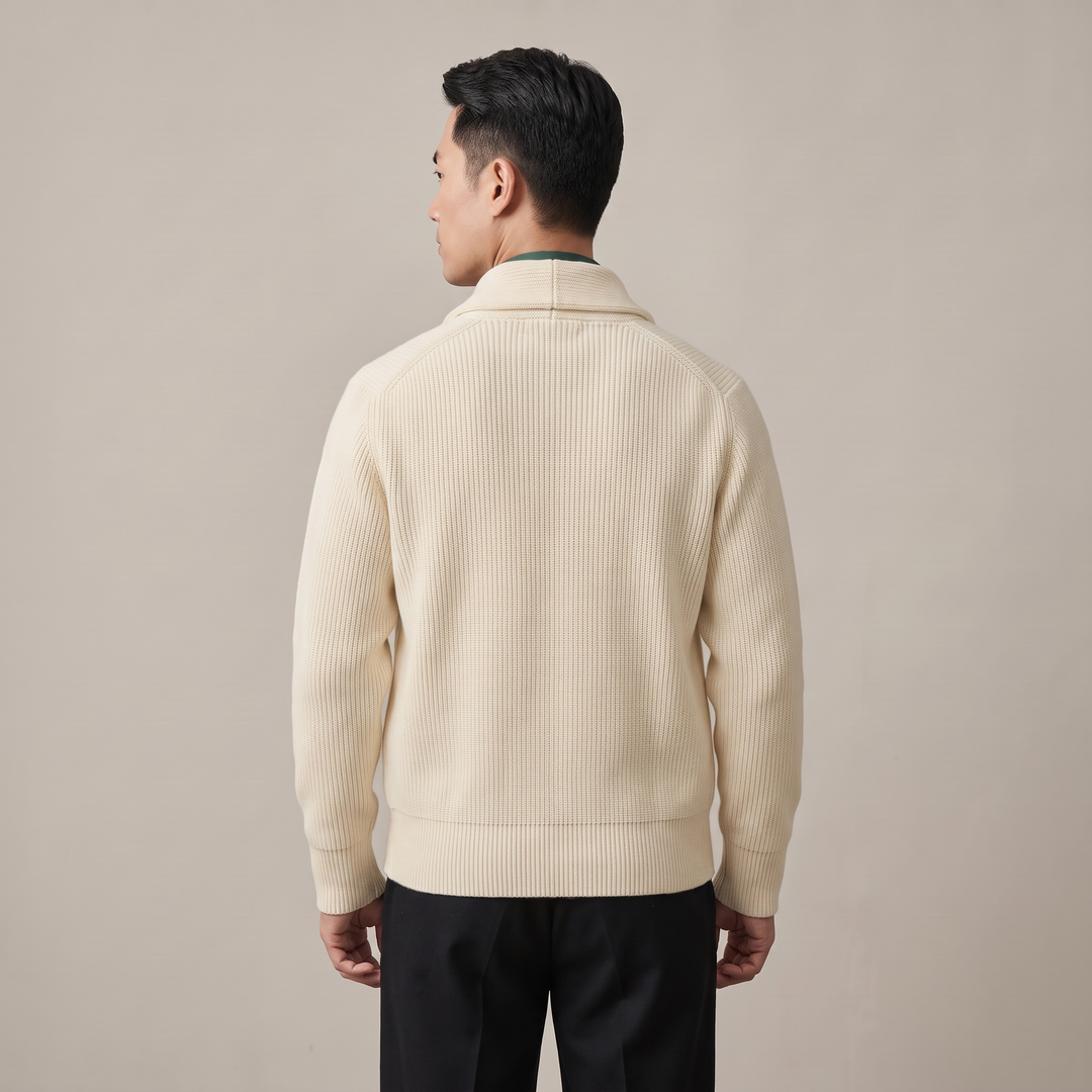 Cardigan Uomo Scollo a V Taglio Ampio Autunnale