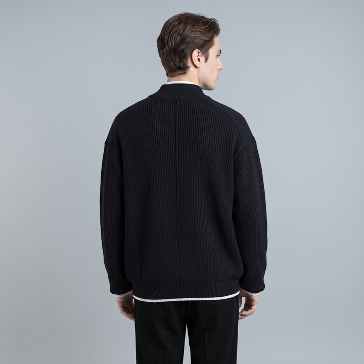 Cardigan Uomo Aperto Vestibilità Ampia Taglio Dritto
