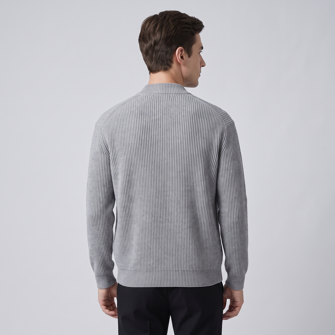 Cardigan Uomo Invernale a Tinta Unita Taglio Classico