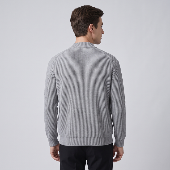 Cardigan Uomo Invernale a Tinta Unita Taglio Classico