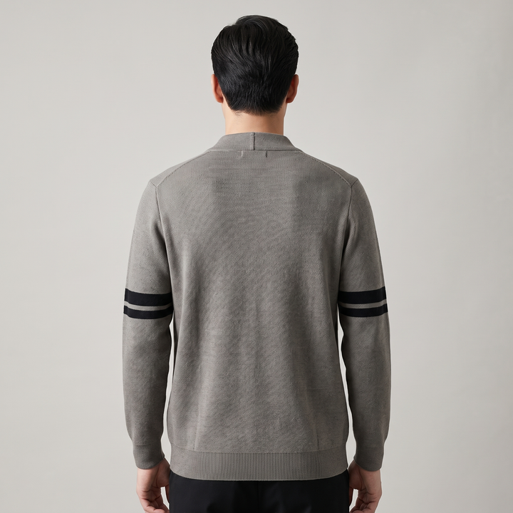 Cardigan Uomo in Maglia Fatto a Mano Vestibilità Classica
