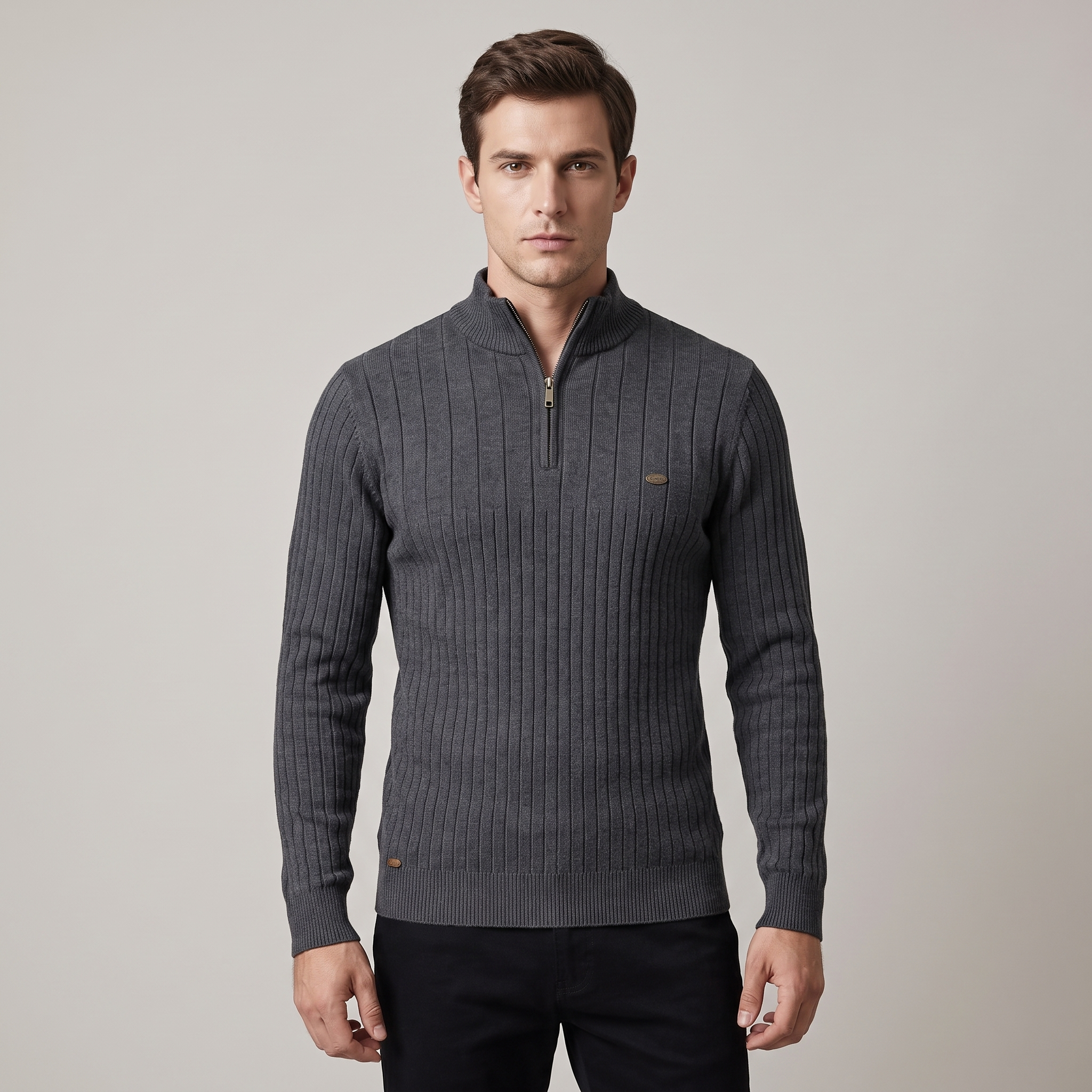 Maglione Uomo Leggero a Maniche Lunghe Casual Autunnale