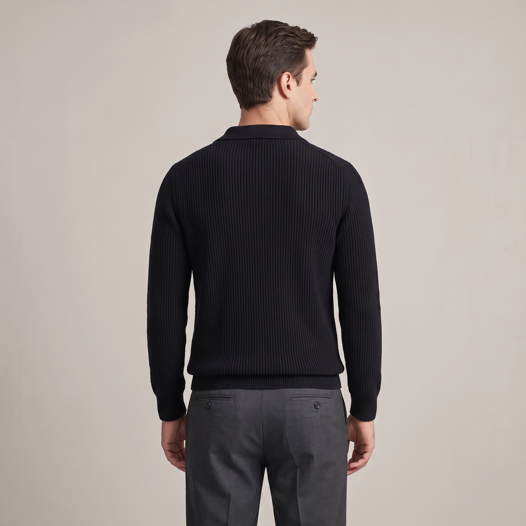 Maglione Uomo a Girocollo Tinta Unita Vestibilità Ampia