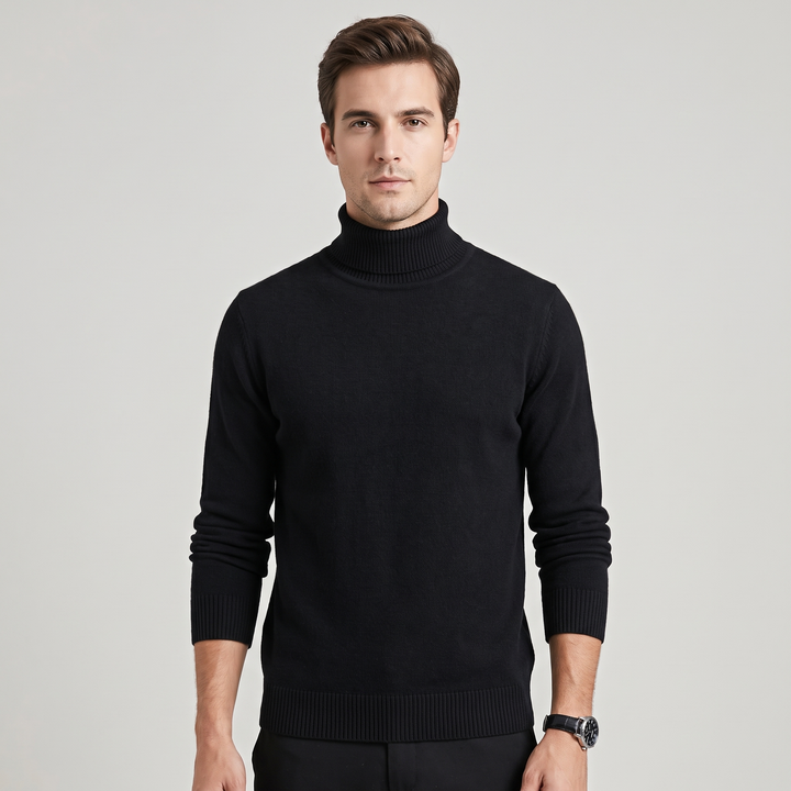 Colletto Dolcevita Lavorato a Maglia Elegante Invernale