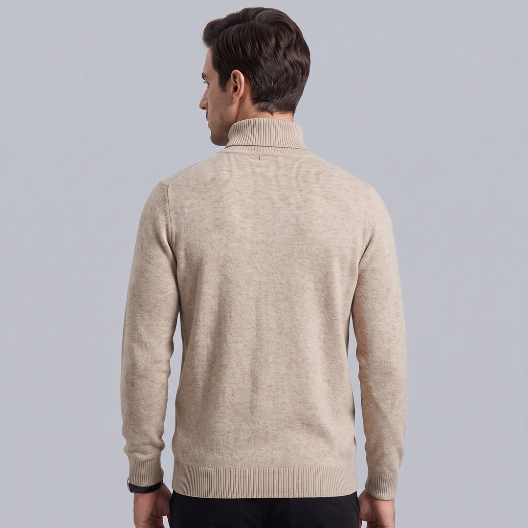Maglione Dolcevita Invernale Morbido con Dettagli Sartoriali