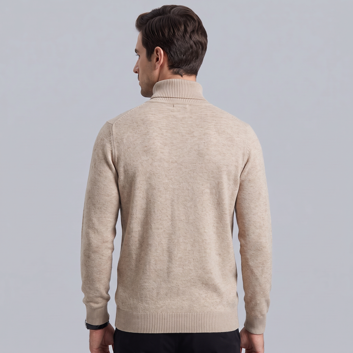Maglione Dolcevita Invernale Morbido con Dettagli Sartoriali