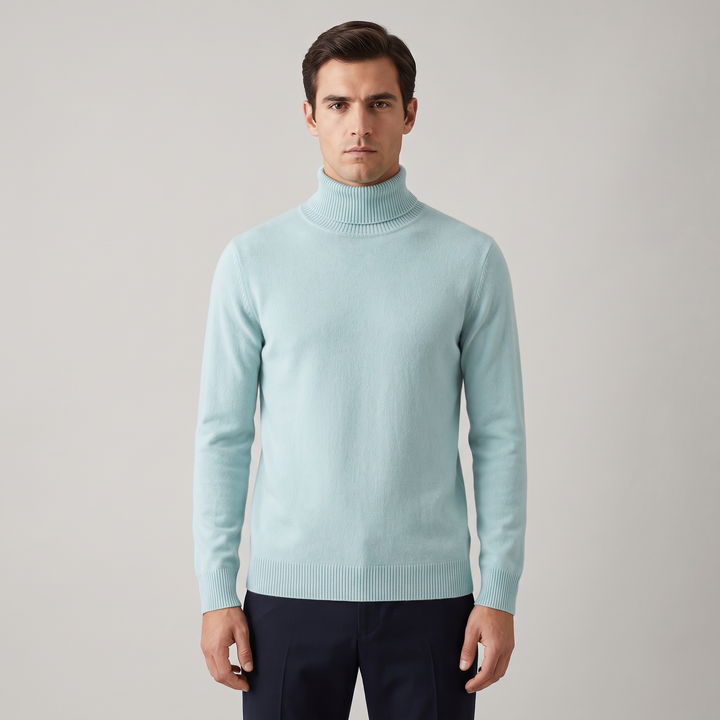 Maglione Uomo Girocollo Dolcevita Morbido Vestibilità Relaxed