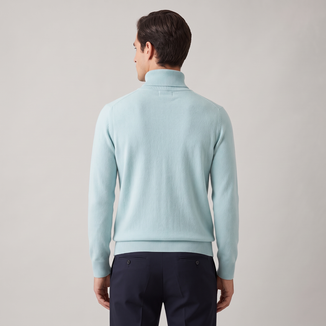 Maglione Uomo Girocollo Dolcevita Morbido Vestibilità Relaxed