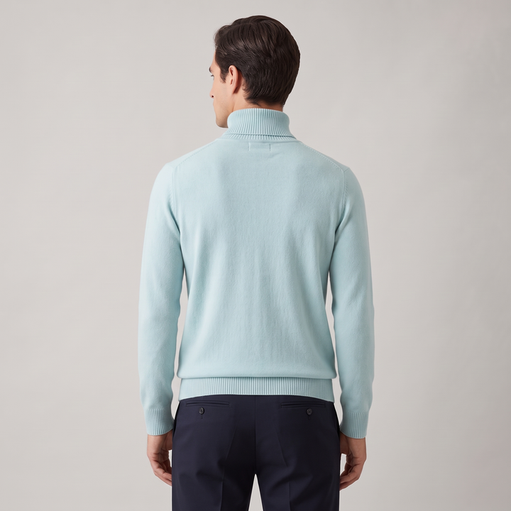 Maglione Uomo Girocollo Dolcevita Morbido Vestibilità Relaxed