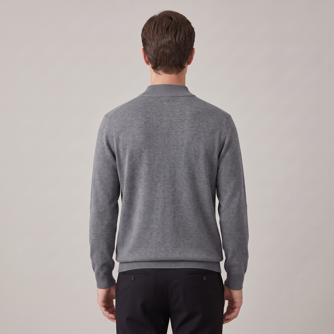Maglione Uomo Mezza Dolcevita Slim Fit in Cotone