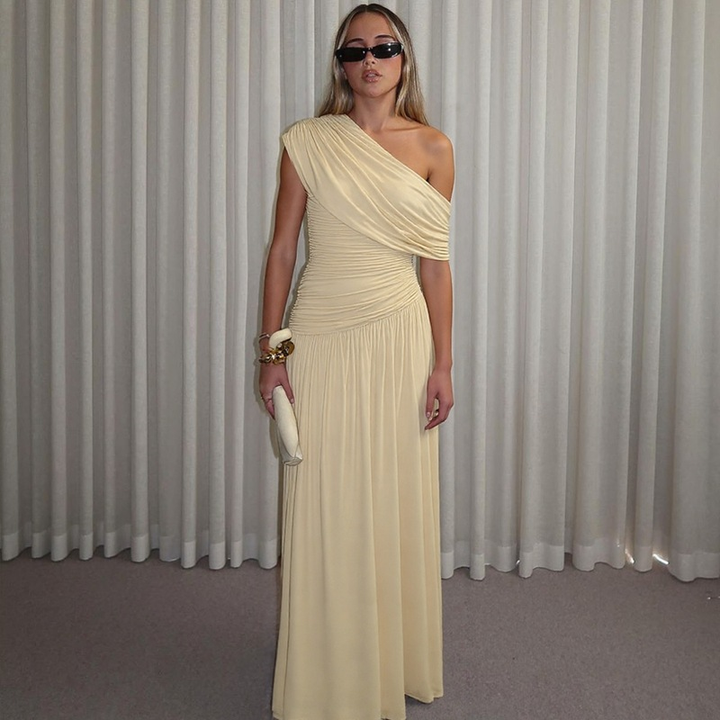 Vestito Cerimonia Chiffon Elegante