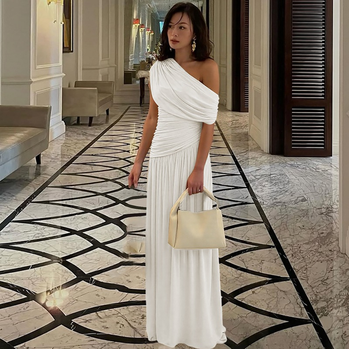 Vestito Cerimonia Chiffon Elegante
