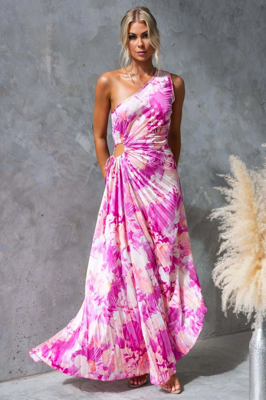 Elegante Abito Midi Audrine Donna Moderno e Raffinato