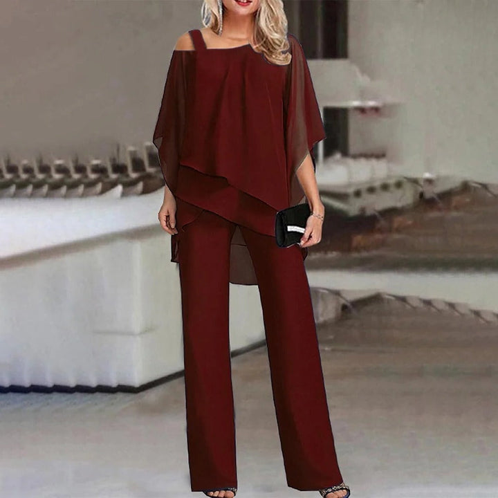 Elegante Jumpsuit Donna Spalle Scoperte Gamba Lunga