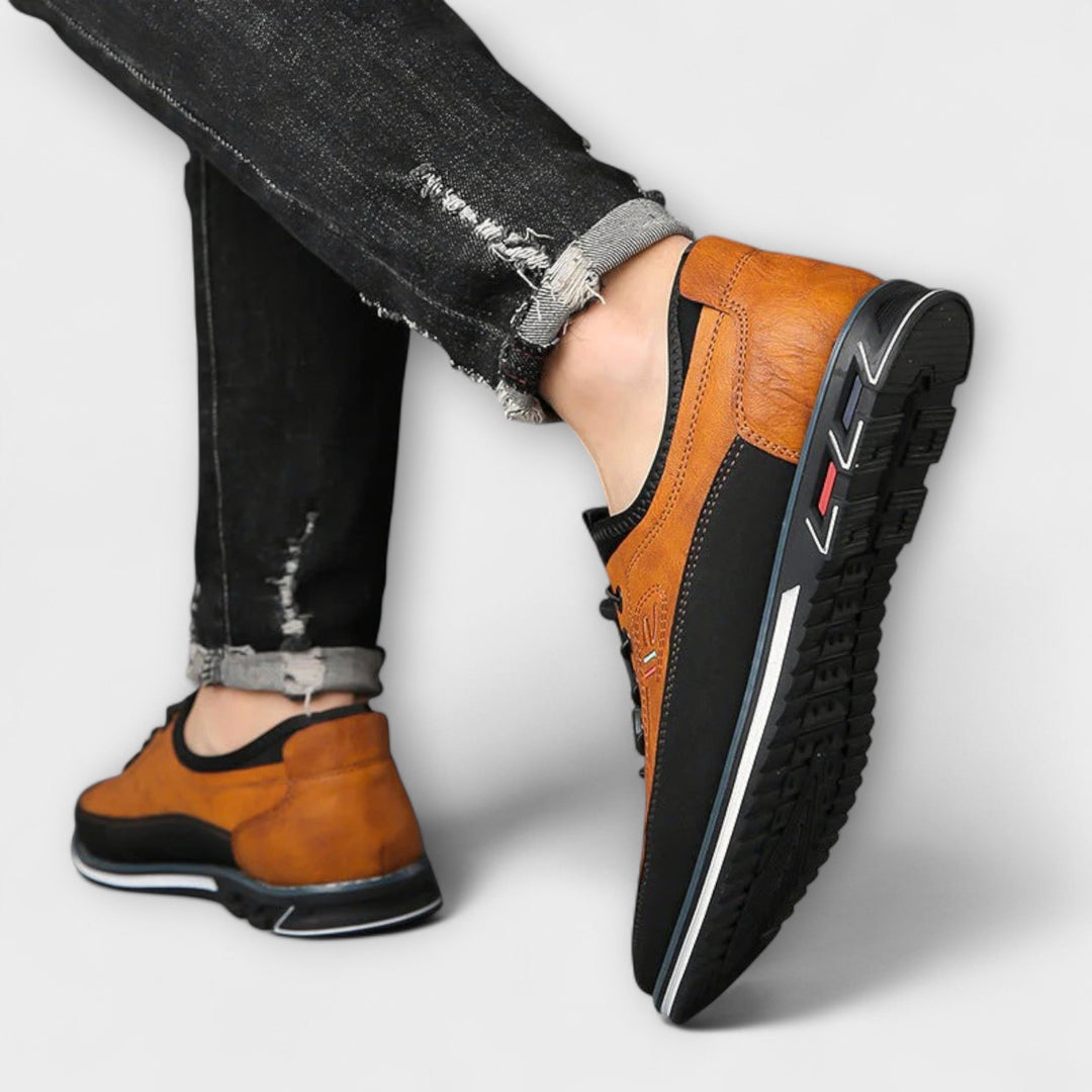 Scarpe Oxford in pelle lavorata