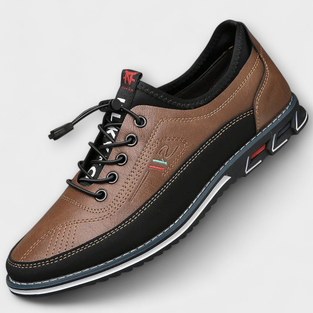 Scarpe Oxford in pelle lavorata