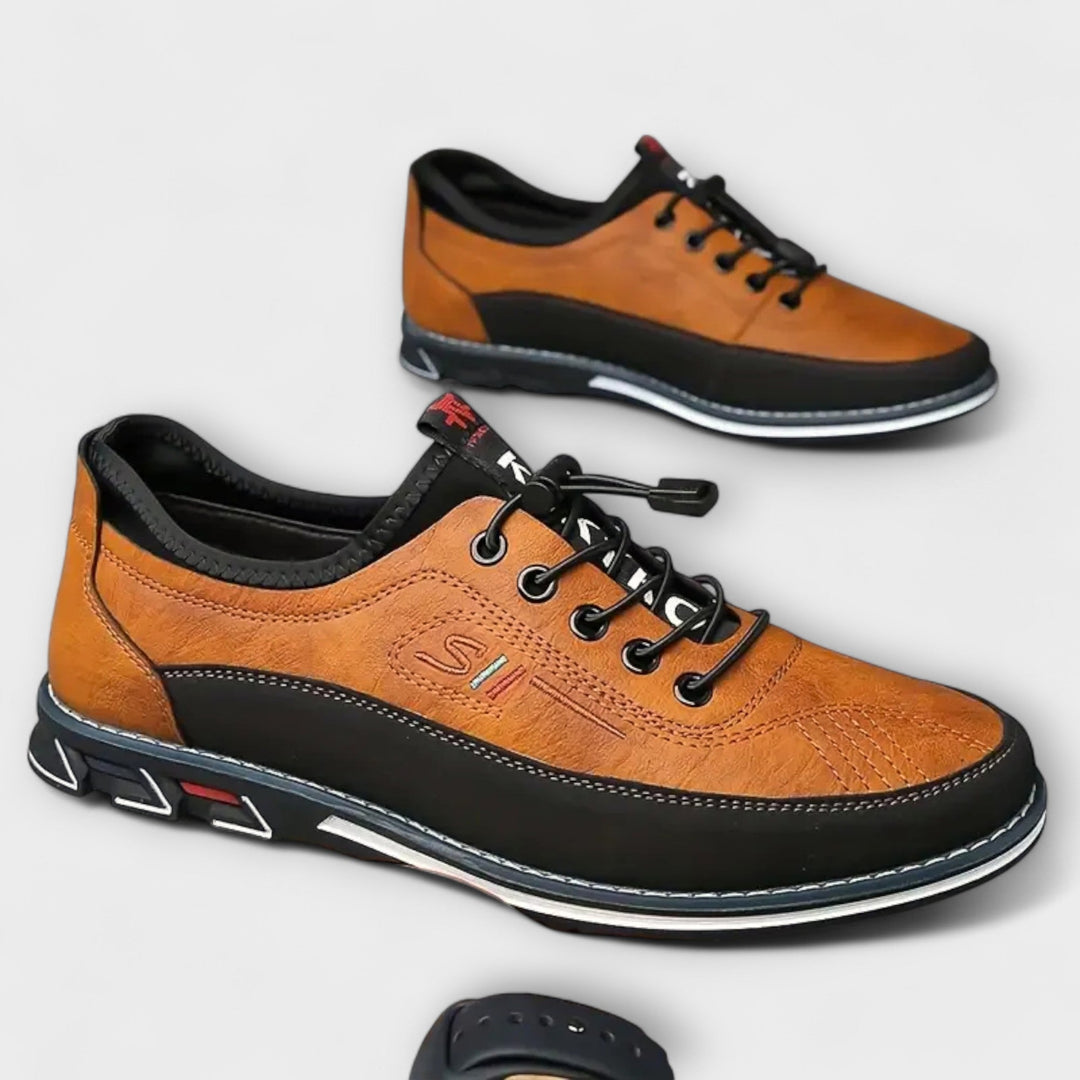 Scarpe Oxford in pelle lavorata