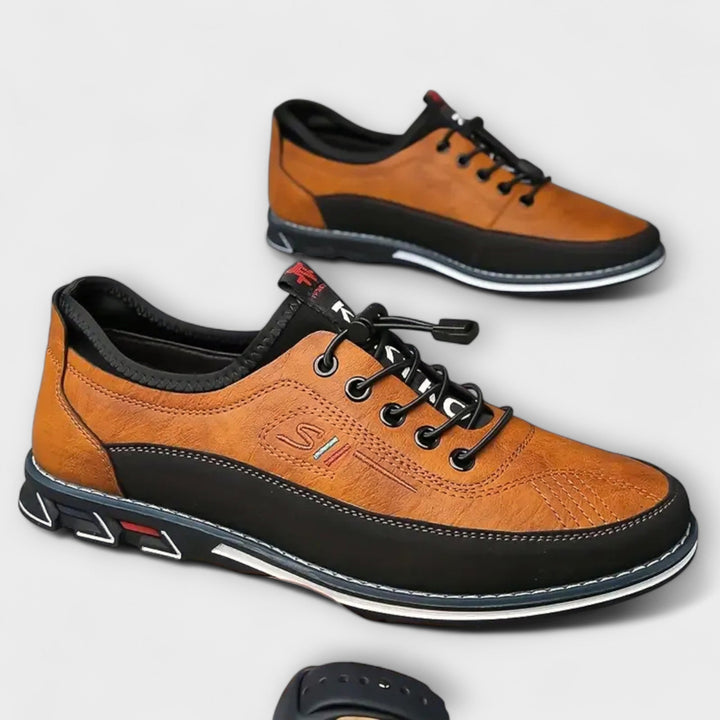 Scarpe Oxford in pelle lavorata