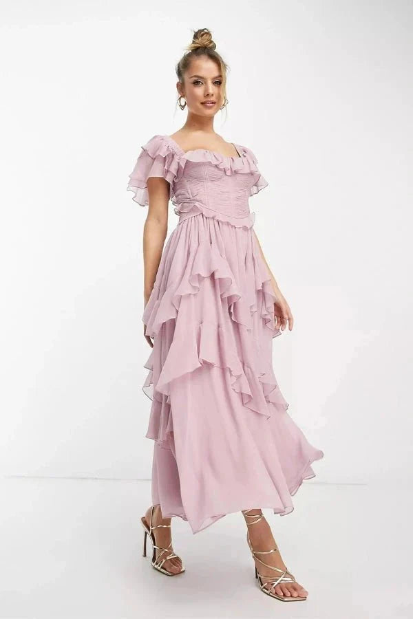 Elegante Abito Lungo Donna Freyna Raffinato