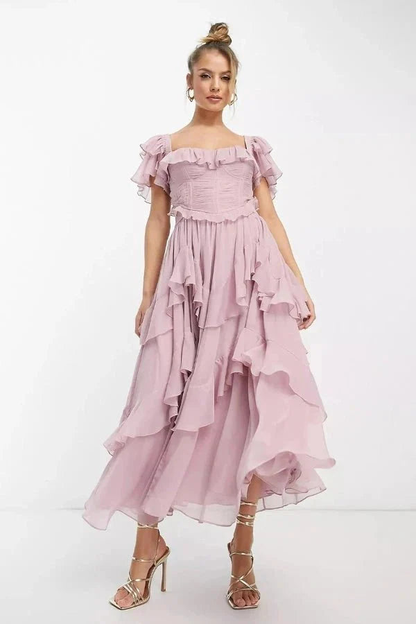 Elegante Abito Lungo Donna Freyna Raffinato