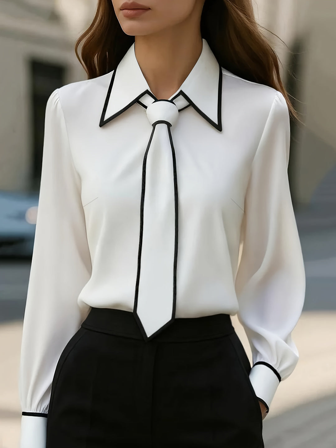 Camicia donna elegante manica lunga