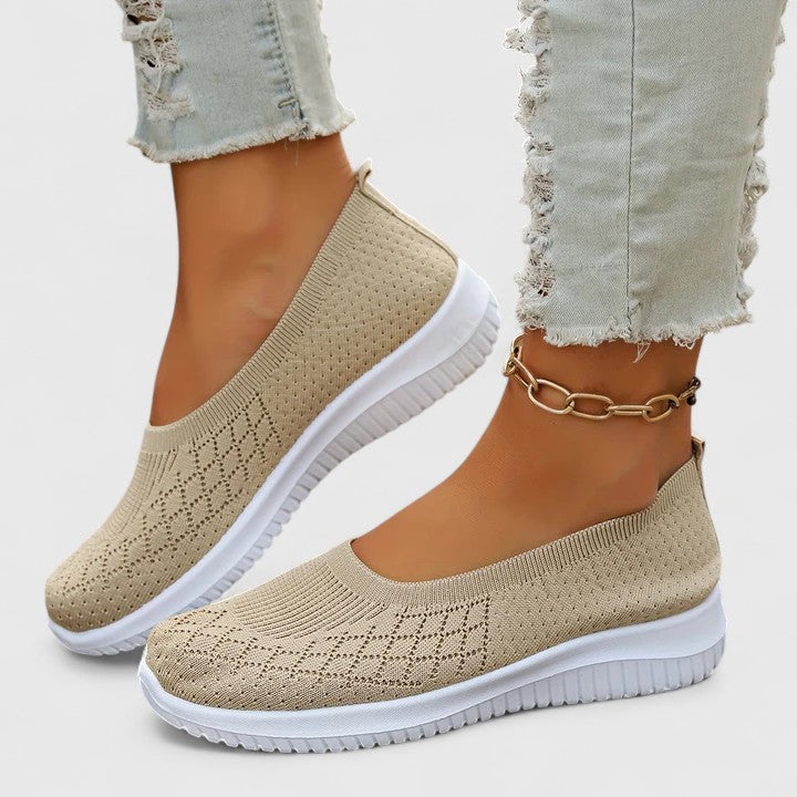 Comode scarpe slip-on da donna con solette imbottite
