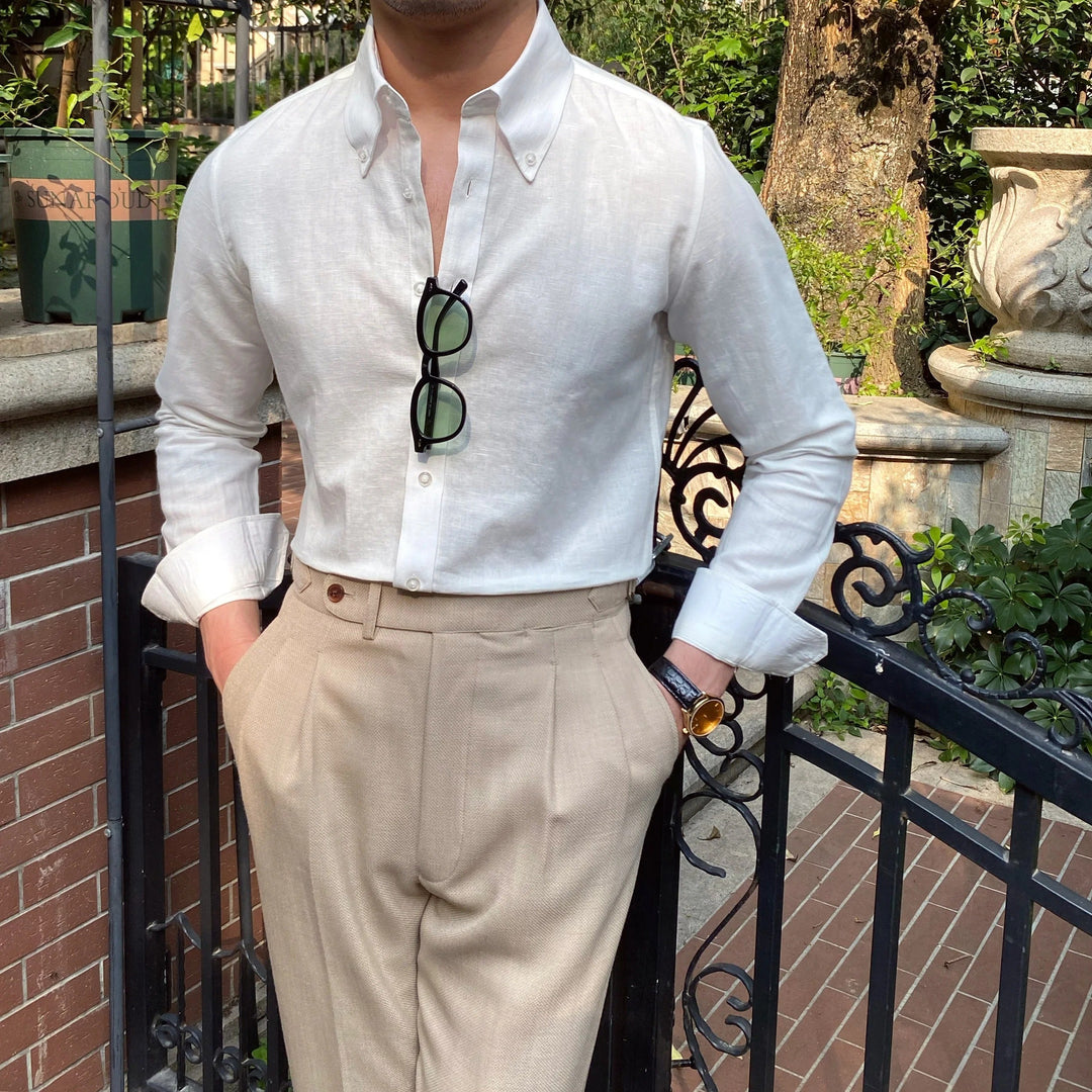 Camicia uomo lino elegante