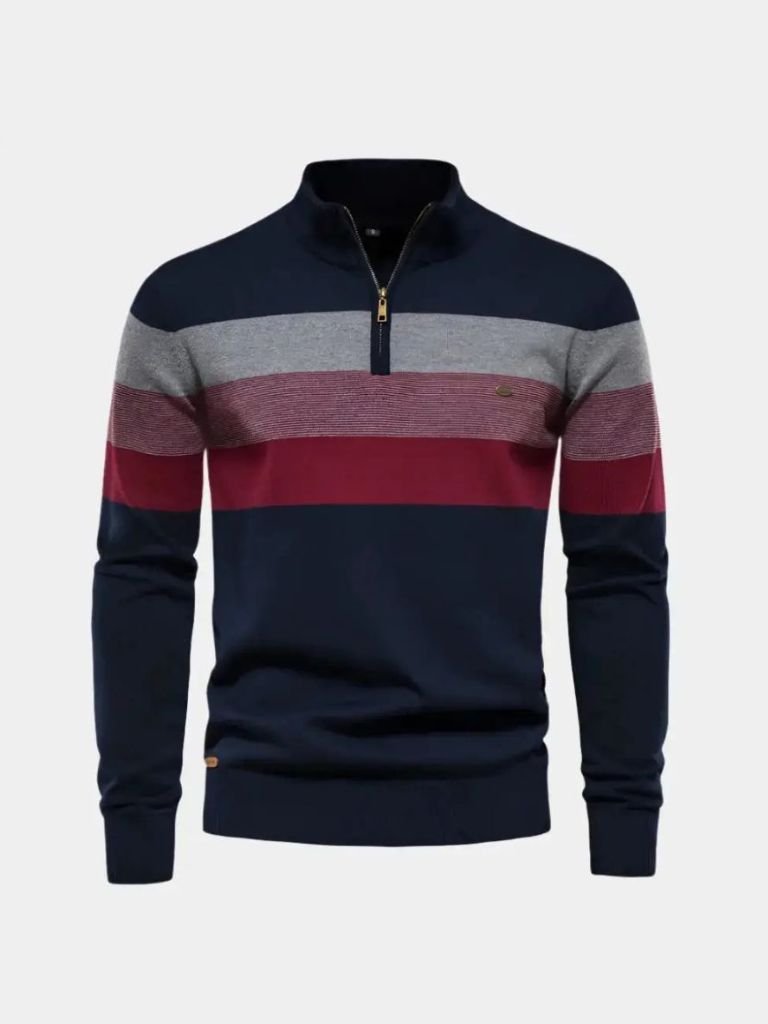 Maglione minimalista con collo alto