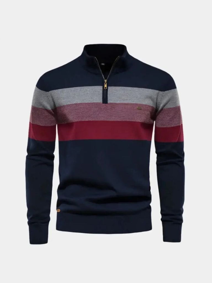 Maglione minimalista con collo alto