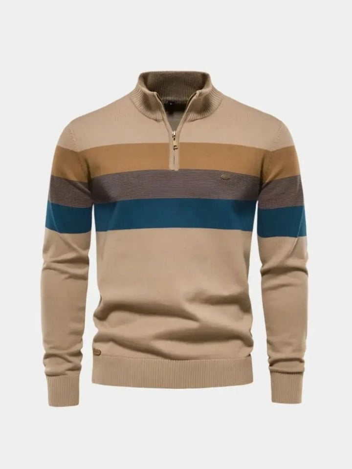 Maglione minimalista con collo alto