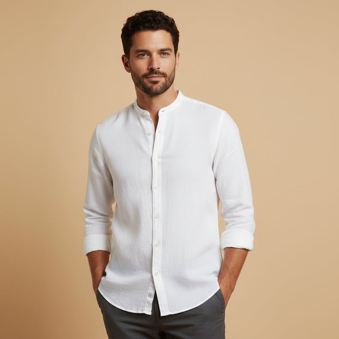 Camicia uomo lino estiva elegante