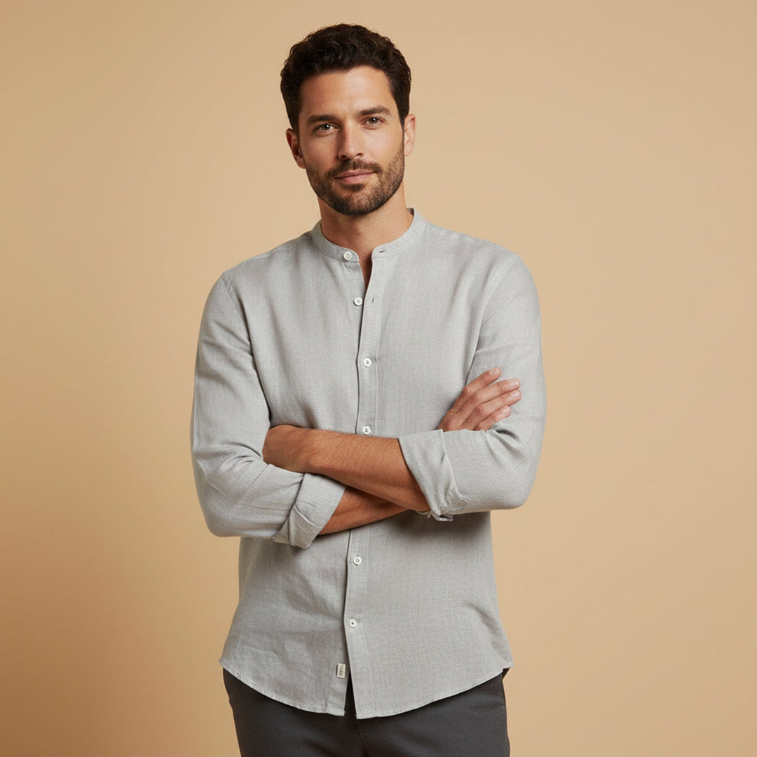 Camicia uomo lino estiva elegante