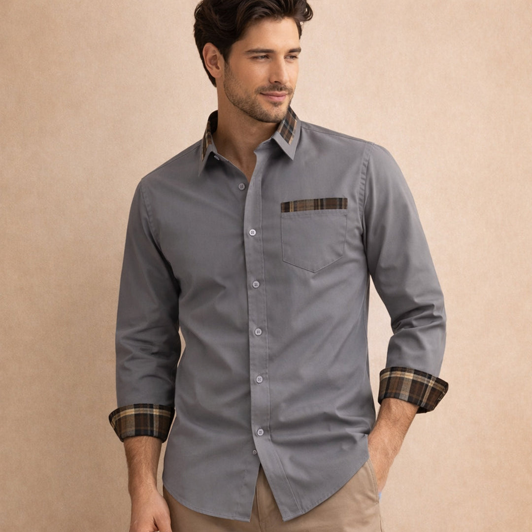 Camicia uomo elegante slim fit