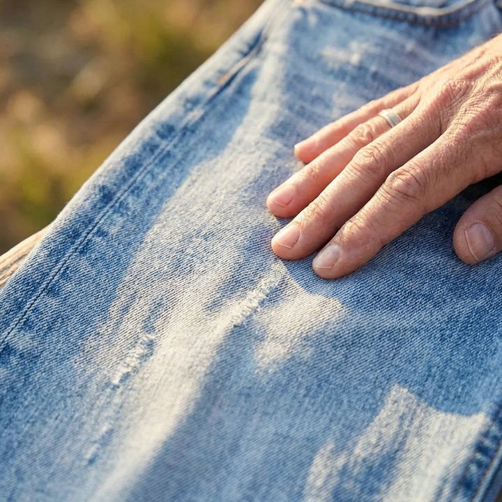 Baggy Jeans Donna Vita Alta Orlo Sfrangiato