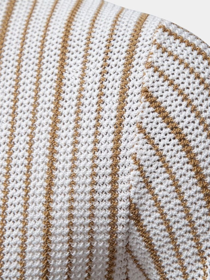 Maglia Polo a Righe da Uomo Stile Classico e Comfort