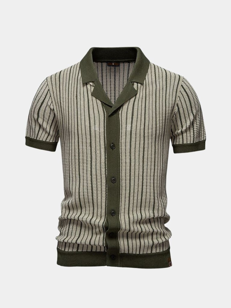 Maglia Polo a Righe da Uomo Stile Classico e Comfort