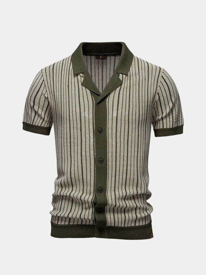 Maglia Polo a Righe da Uomo Stile Classico e Comfort