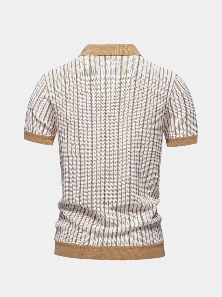 Maglia Polo a Righe da Uomo Stile Classico e Comfort
