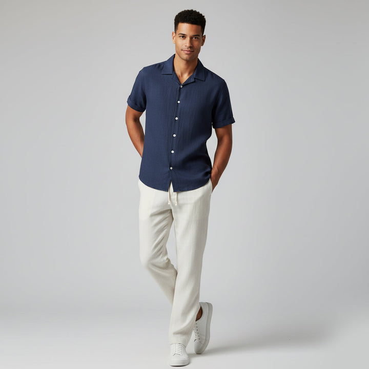 Classico Set Estivo Uomo Amalfi Lino Pantaloni