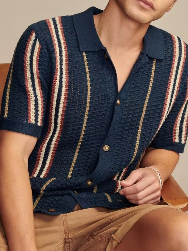 Polo Uomo Sunset Groove Vestibilità Sartoriale Premium
